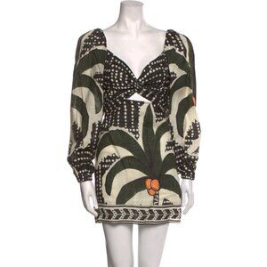 Johanna Ortiz Linen Mini Dress (Atarceder Tropical mini Dress)